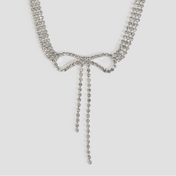 Rhinestone Bow Necklace, Ardene - Picture 1 of 3